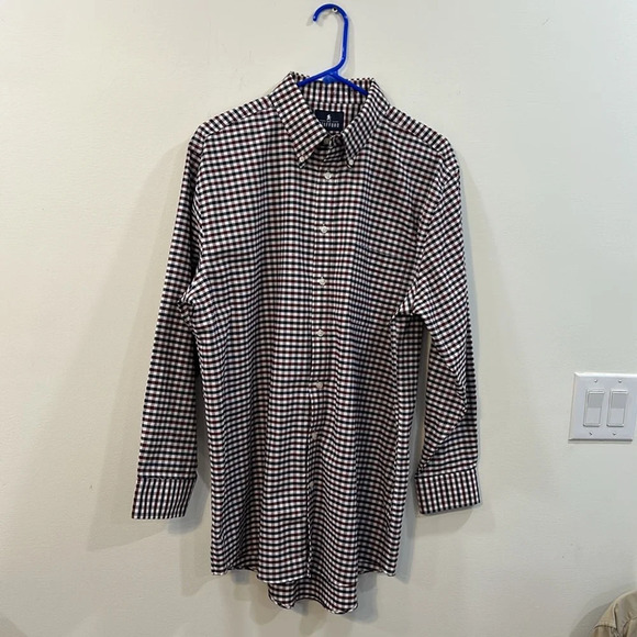 Stanford long sleeve button down shirt. Size 6.5 32-33 60% cotton 40% polyester - Picture 1 of 6